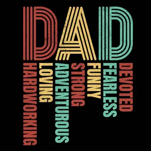 FATHERS DAY INSPIRED DTF TRANSFER FOR T-SHIRTS