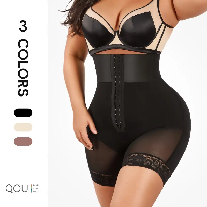 QOU Highwaist Girdle BBL Shorts,Hip Lift Compression body shapewear,high waist short,Tummy Control Fajas Colombianas waist trainers,Sexy Non Slip,Butt Lift Body Shaper,,high waisted bbls,high compression body shaper,faja wear,hook closure，#Summervibes