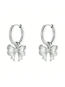 Cute Bow Decor Dangle Earrings, Fashion Jewelry for Women, Daily Clothing Decor, Trendy All-match & Exquisite Jewelry for Birthday Gift, Lightweight Earring