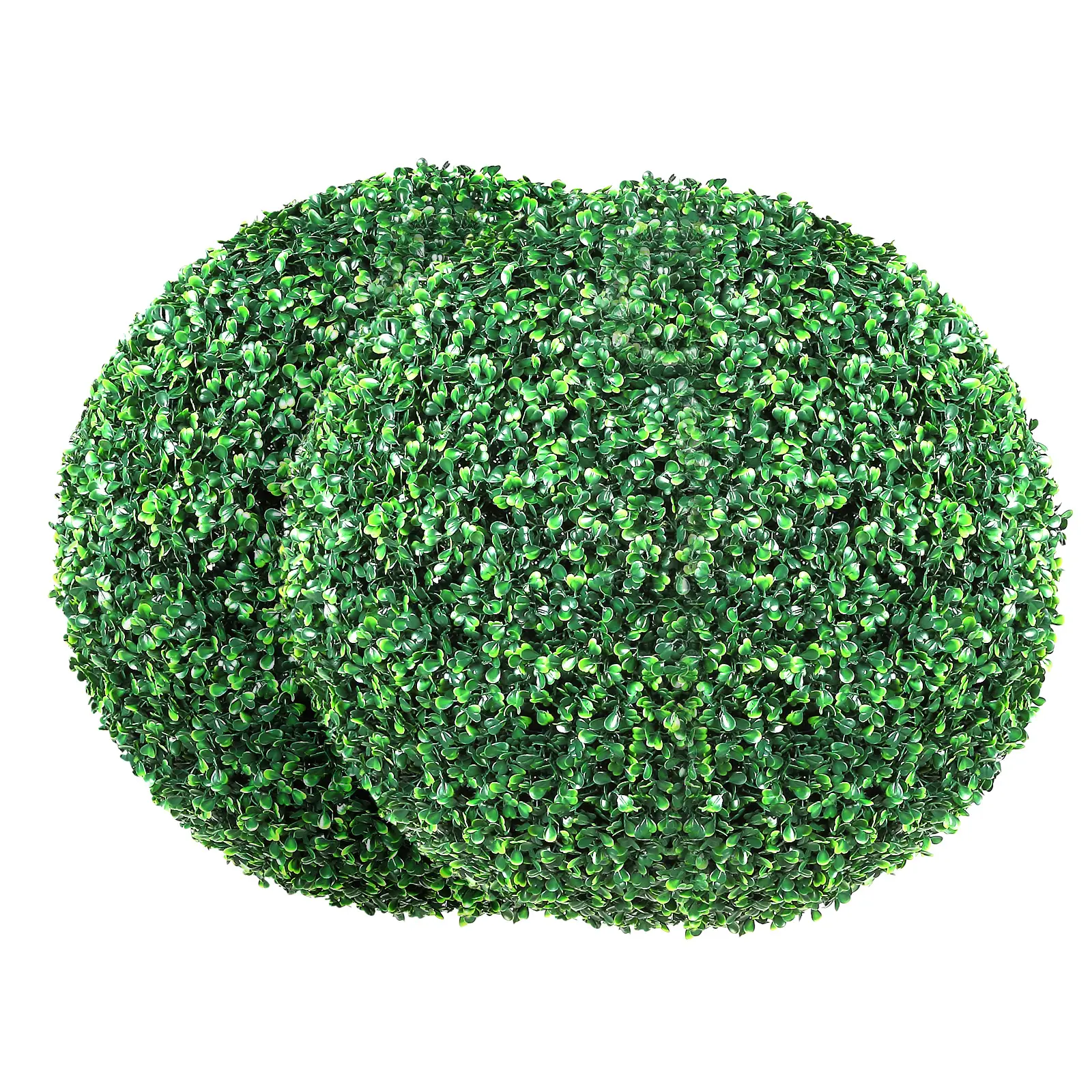 VEVOR Artificial Topiaries Boxwood Trees,  16” Tall (2 Pieces), Ball-Shape Faux Topiaries Plant, All-year Green Feaux Plant Decorative Balls for Backyard, Balcony,Garden, Wedding