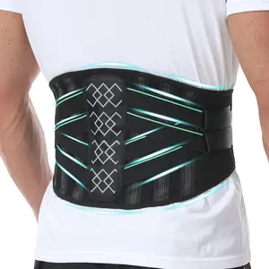Ergonomic Lumbar Support Belt, Soft Breathable Back Brace for Lower Back Problem, Sciatica & Herniated Disc Support, Breathable Waistband