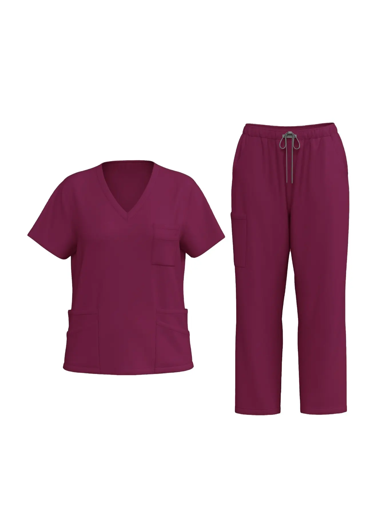 Women's Medical Scrubs Set, Nurse Workwear with Multiple Pockets, Short Sleeve Loose Fit, Baggy, Casual, Ideal for Hospitals and Clinics, Scrub Set Uniforms, Clothes