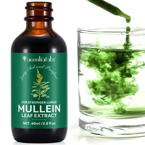 Acentiallabs Organic Mullein Drops for Lungs-Mullein Leaf Extract for Lungs(60ml）