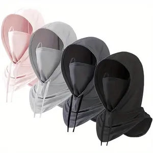Unisex Summer Breathable Balaclava - Sweat-Absorbent, Sun-Protective Full Face Mask for Outdoor Activities, Cycling, Hiking & Sports Gear
