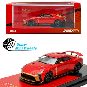INNO64 1:64 Nissan GT-R 50 Red & Gold