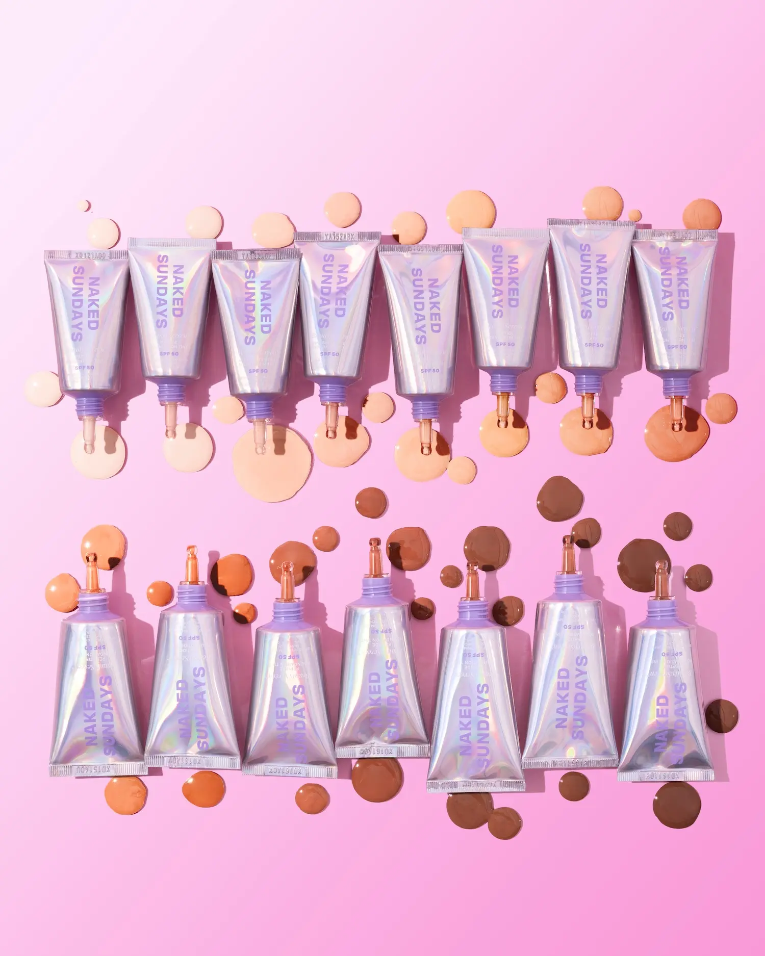 Naked Sundays BeautyScreen Peptide Sunscreen Tint SPF50 Lightweight Daily UV Coverage Tinted Mineral 15 Blendable Shades Moisturizing SPF Skin Tint Nourishing Hydrating Concealer