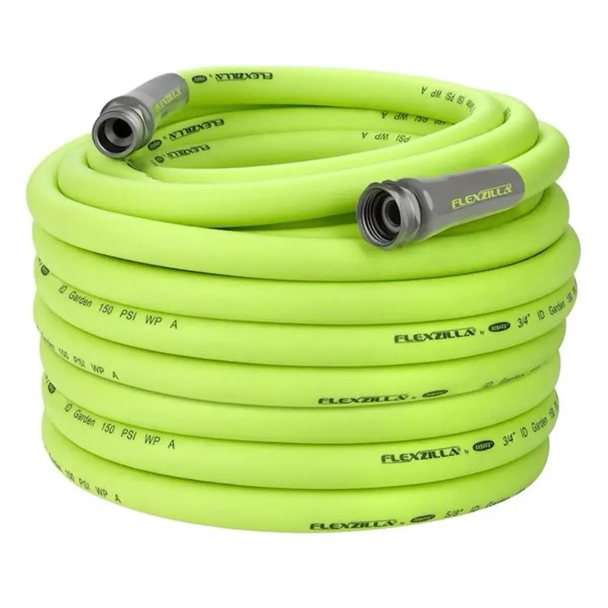 Flexzilla Durable Garden Hose - 0.75 in. x 100 ft. Kink-Free, Lightweight Flexible Outdoor Water Hose with 11.5 GHT Fittings, Polymer Tube, All-Weather Leak-Free, 0 Memory (HFZG6100YW), Kink Free Hose