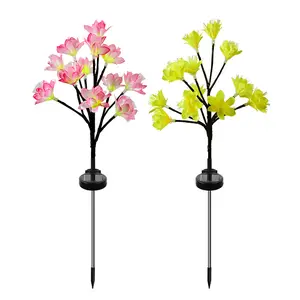 Courtyard Camellia and Peach Blossom Solar Lights