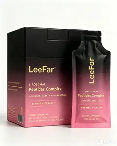 Leefar Peptide Complex Liquid Packets (26 Packets) – Master Antioxidant & Detox | Skin Brightening & Immune Support | Gut, Liver & Skin Health Matrix | with Reduced Glutathione & Bonito Extract