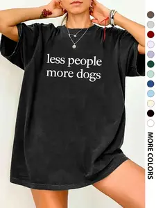 Less People More Dogs Shirt, Funny Dog Lover Shirt, Dog Moms Shirt, Animal Lover Gift, Dog Mom Gift, Shirt for Dog Lovers