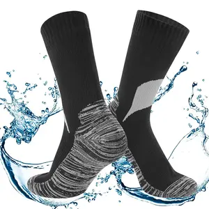 Waterproof Socks for Men, Waterproof Hiking Socks with Breathable Cushion Running, Hiking, Water Sports