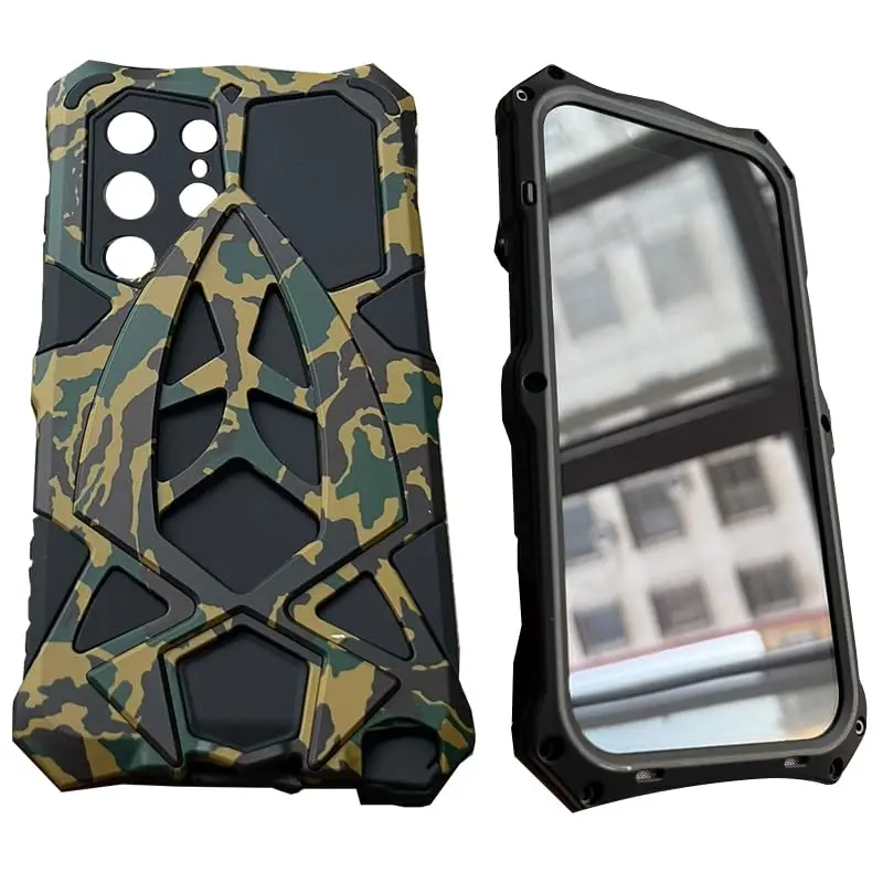 for Samsung Galaxy S26 S25 S24 S23 S22 Ultra S21+ A72 A52 Case Drop Protection Phone Case Ultra-Durable Phone Case - Lanyard Equipped, Shockproof, and Scratch-Resistant Aluminum Alloy Protective Frame Case - Durable, Lightweight, Sleek Design