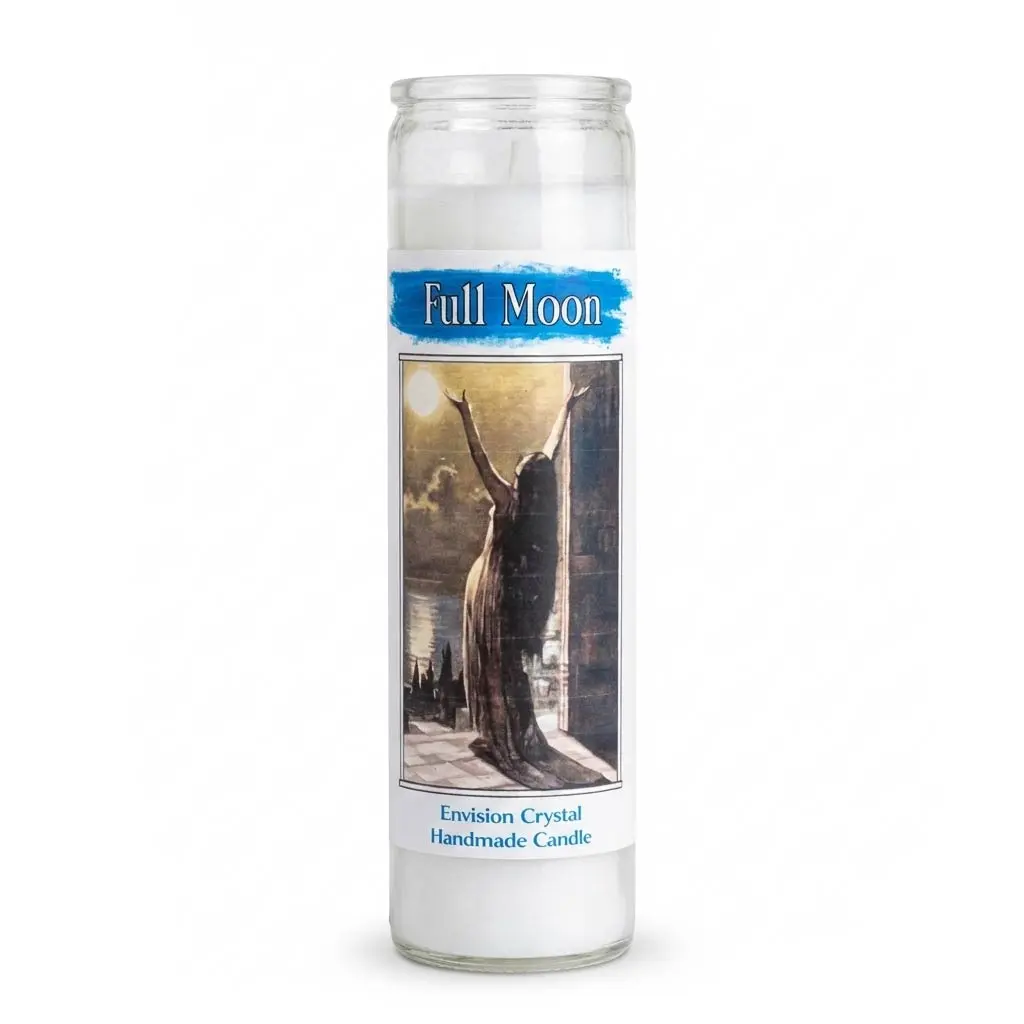 Envision Crystal Full Moon Jar Candle — Manifestation &amp; Lunar Ritual