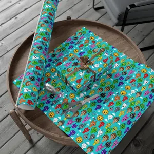 Sprunki Wrapping Paper, Fun Party Supplies, Birthday Present Decor, Festive Decoration, Holiday Gift Wrap, Colorful Gift