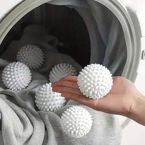Reusable Washing Machine Cleaning Balls Pack of 6, Remove Hairs Soften Clothes Prevent Tangles Reduce Wrinkles, Commercial and Home Use, Versatile Use, Various Laundry Needs
