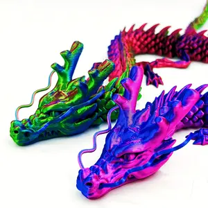 3.9in/23.6in/35.4in 3D Printed Dragon Model Kit, Detailed Craftsmanship, Collectible Assembly Set, Perfect for Collectors, Craft Figurine