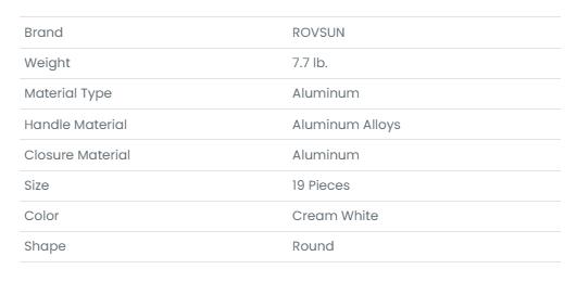 [FLASH SALE] ROVSUN 19 Pcs Nonstick Pots and Pans Set with Detachable Handles