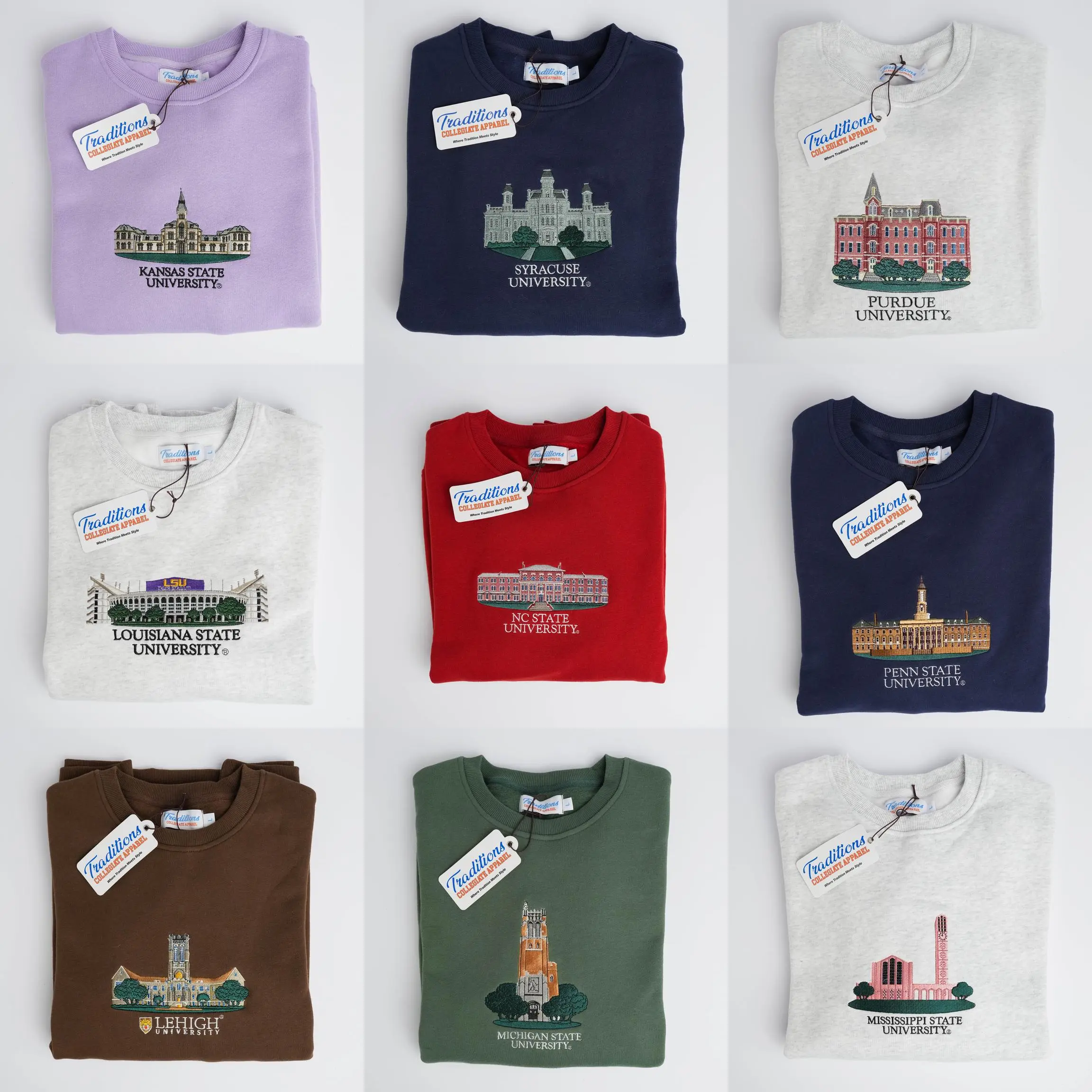 Embroidered College Sweatshirt | SCHOOLS K-S