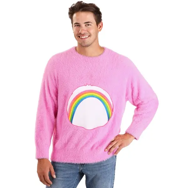 Care Bears Adult Cheer Bear Belly Badge Sweater