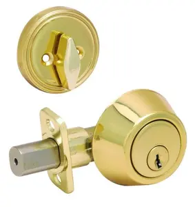 WorldWide Sales Online Keyed Entry Deadbolt Lock Polished Brass Single Cylinder Lock – Door Locks, import_2021_10_29_212