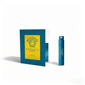Versace Eros Eau de Parfum Parfum Sample Vial 0.03 fl. oz/ 1 ml  Men's Perfume: Long-Lasting Scent, Portable Size