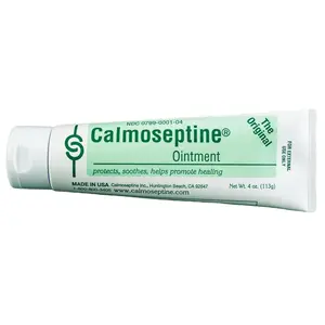 Calmoseptine Original Ointment 4 oz Tube - #1 Pharmacist Recommended Soothing Skin Protectant with Menthol & Zinc Oxide Healing Barrier Cream Moisture Moisturizers
