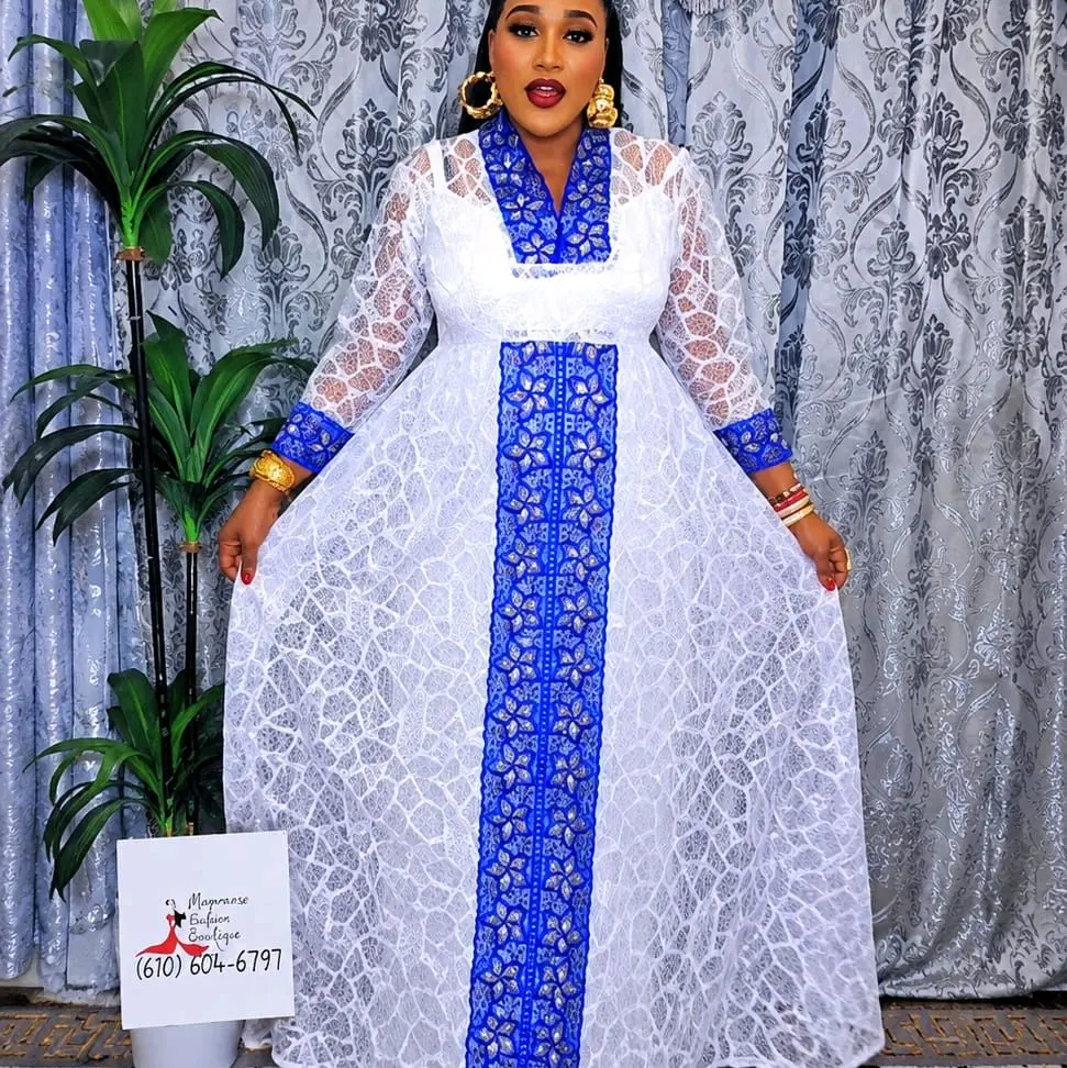 Rosely dentelle dress  Elegant African style for women 3pcs sets