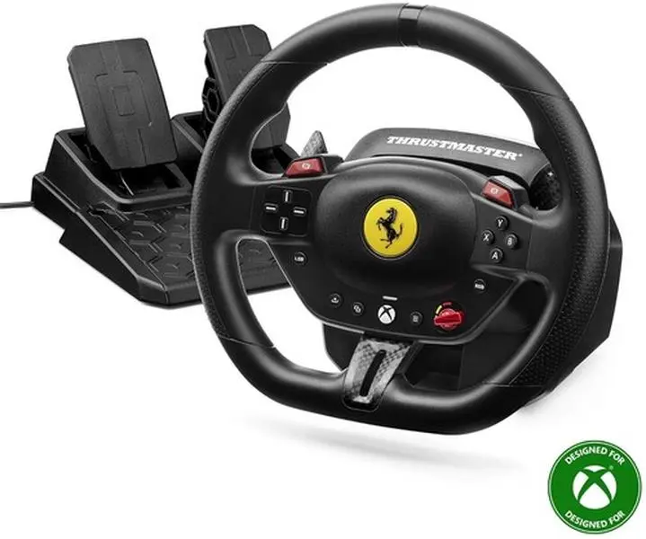 XBOX Accessory:  Racing Wheel - Thrustmaster T98 X Ferrari 296 GTS:  Officially Licensed by Microsoft  [GAMES ACCESSORIES] Universal Game, Adjustable, Console