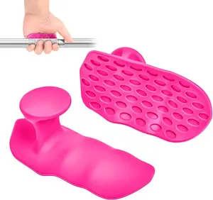 Anti-Slip Workout Grips - Widened and Thickened Rubber Hand Protector Ryptfit Grips for Weightlifting, Pull-ups, Gym for Men and Women, Silicone Gym Grip Pads, Soft, Pal