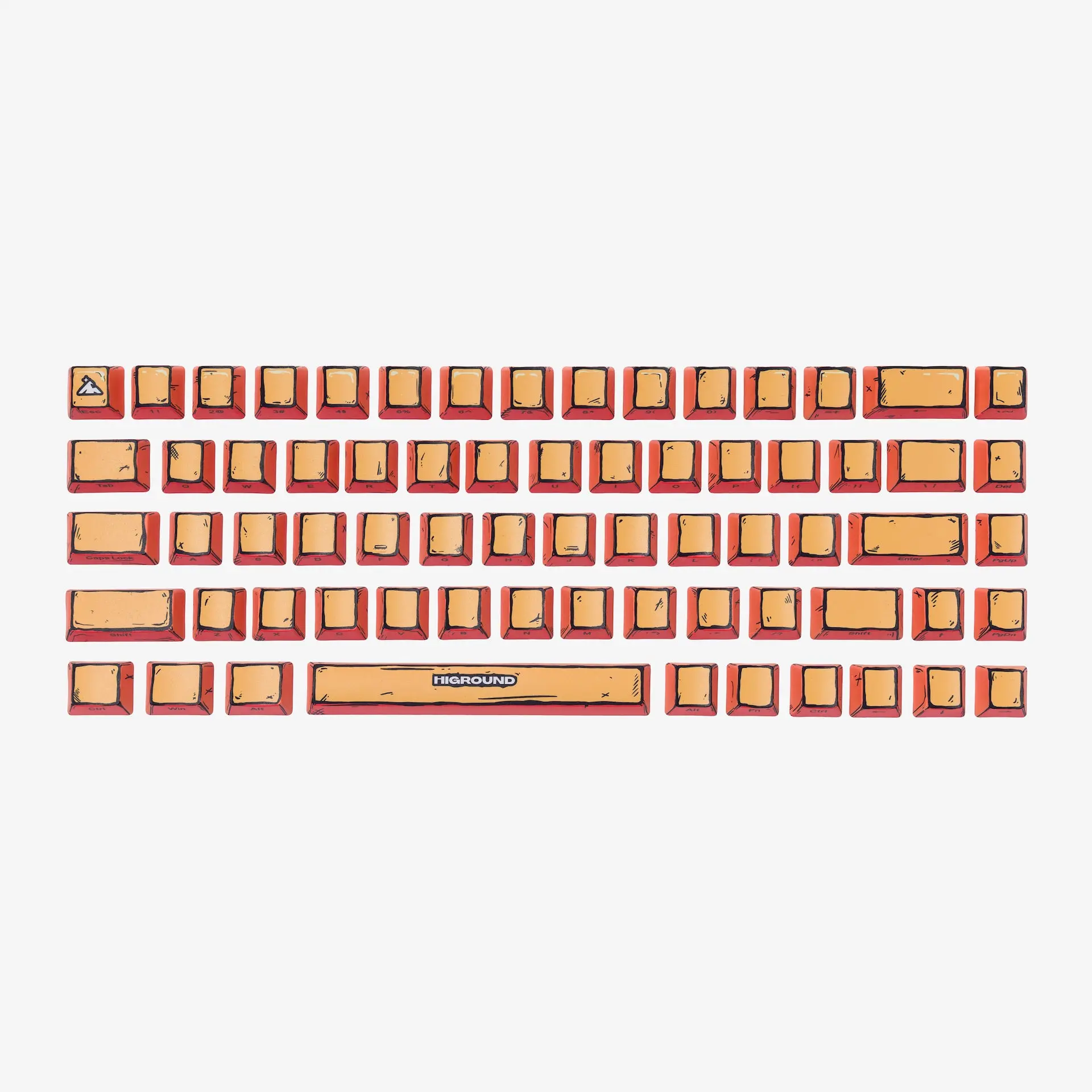 CELSHADE 68 Keycaps Set - ORANGE