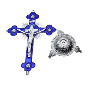 Catholic Symbol Statue Crucifix Pendant Desktop Decoration Cross Ornament