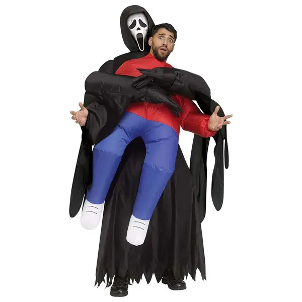 Adult Ghost Face Piggyback Inflatable Costume