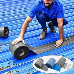 10m Long 10cm Wide Strong Adhesive Waterproof Bond Seal Roofing Tape, Durable and Flexible Adhesive for Leak Repairs, Waterproof Caulk Tape, Ideal for Home and Outdoor Use