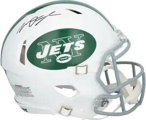 Mason Taylor New York Jets Autographed Riddell White Alternate Speed Authentic Helmet - Fanatics Authentic Certified