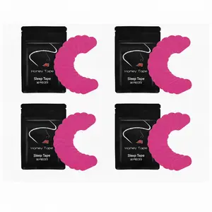 Pink Mouth Tape Anti-Snoring Strips for Better Sleep & Dry-Mouth Prevention Soft Cotton Material Gentle Adhesion Ideal for Snorers & Dry Mouth Sufferers Sleeping Aid Tool