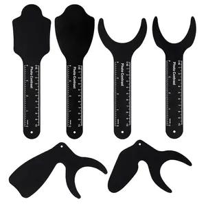 Dental Intraoral Photographic Contraster Kit 6Pcs Black Background Board Palatal Photo Contrast Kit for Dental Clinics and Labs