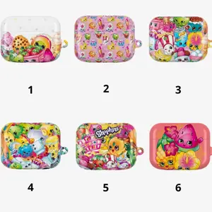 Shopkins Cartoon Print Airpods case, Cute Cartoon Shopkins Case Cover For Airpods 1,2,3,4 & Airpods Pro 1 2 3
