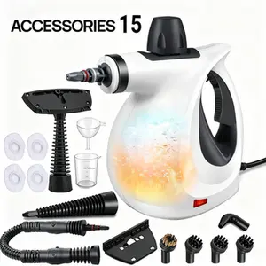 Dauhor Handheld Spray Bottle Steam Cleaner with 15-piece Accessories High-power Multifunctional High-pressure Steam Washing Machine for Kitchens Bathrooms Windows Floors Furniture and Household Appliances