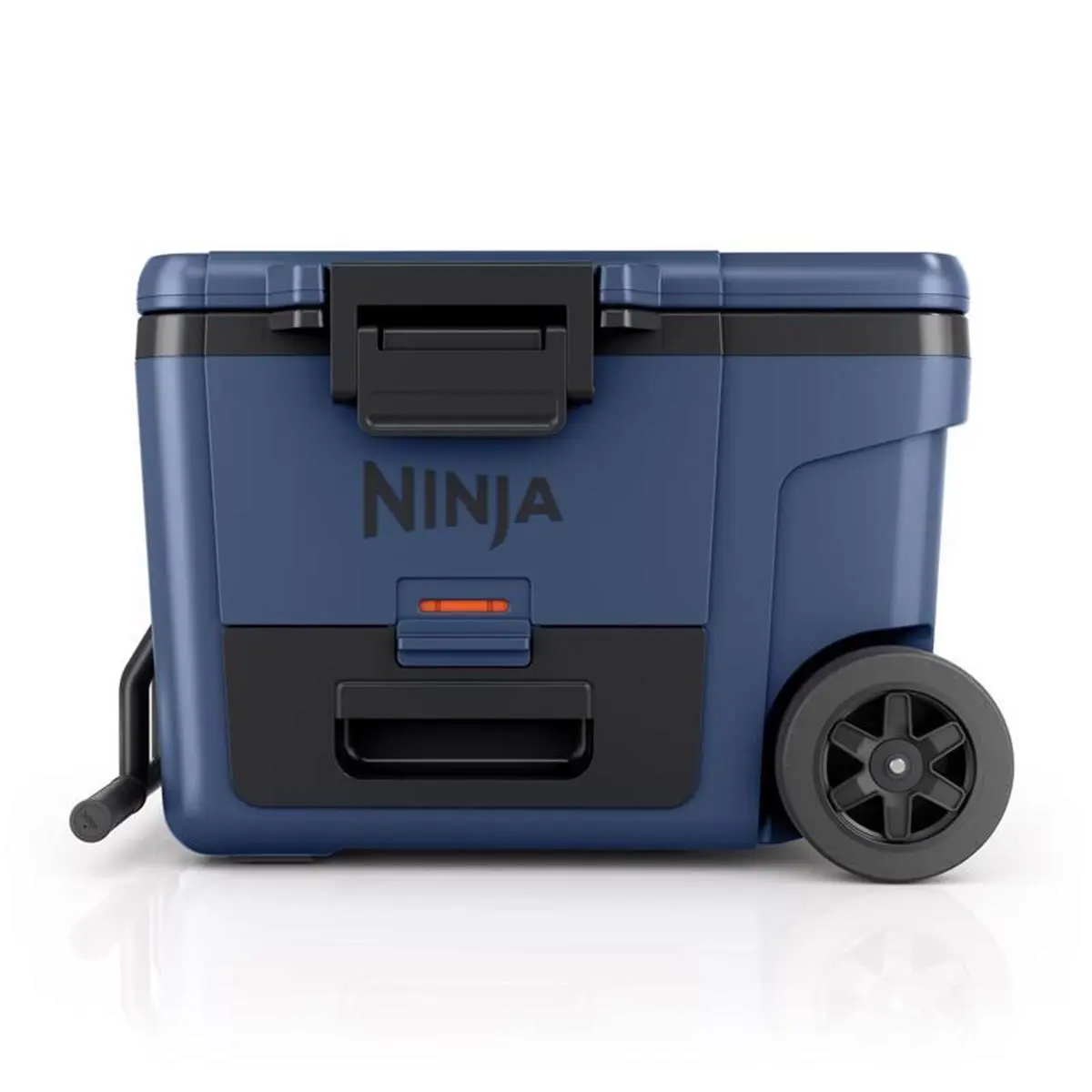 NINJA Frost Vault 45 Qt Rolling Ice Chest Cooler & Cool Bag, Heavy-Duty Insulated Can Cooler Ice Box with Dry Storage Compartment, All-Terrain Wheels, All-Weather Capability, Blue