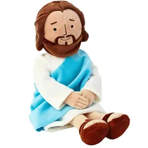Jesus plush toy 13" Jesus plush toy Christ-like plush stuffed doll for church Sunday school activities as a religious Easter gift for children, a Christmas or Christian baptism gift.