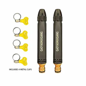 2-Pack High-Pressure Water Cleaning Gun with Multi-Pattern Spray Nozzle, for Household Car Washing and Gardening booster