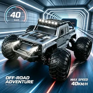 40km/h high-speed remote control car, 1:18 dual-shell monster off-road vehicle, 2.4GHz anti-interference | suitable for all terrains, perfect gift, boys' favorite