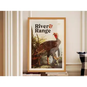 turkey hunting print,  for hunter, wildlife art poster, vintage hunting  decor, hunting art, outdoor  decor, hunting dad, hunter  unframed  poster decor anime green minimalist woman canvas  art gift wall