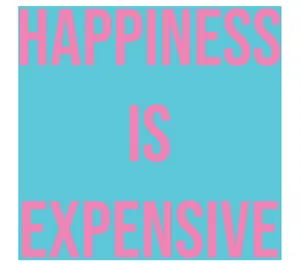 Mary Phillips Happiness is Expensive Set of 4 Cocktail Napkins