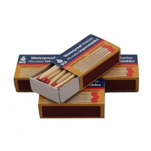212 MAIN Carbonized Waterproof Matches, 4 Compact Packs in a Box, Outdoor Survival & Fishing Equipment