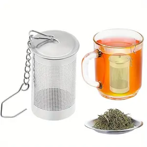 1pc Stainless Steel Tea Filter Tea Infuser with Hook - Keep Your Tea Leaves from Leaking and Your Cup Clean, Tea Making Tools
