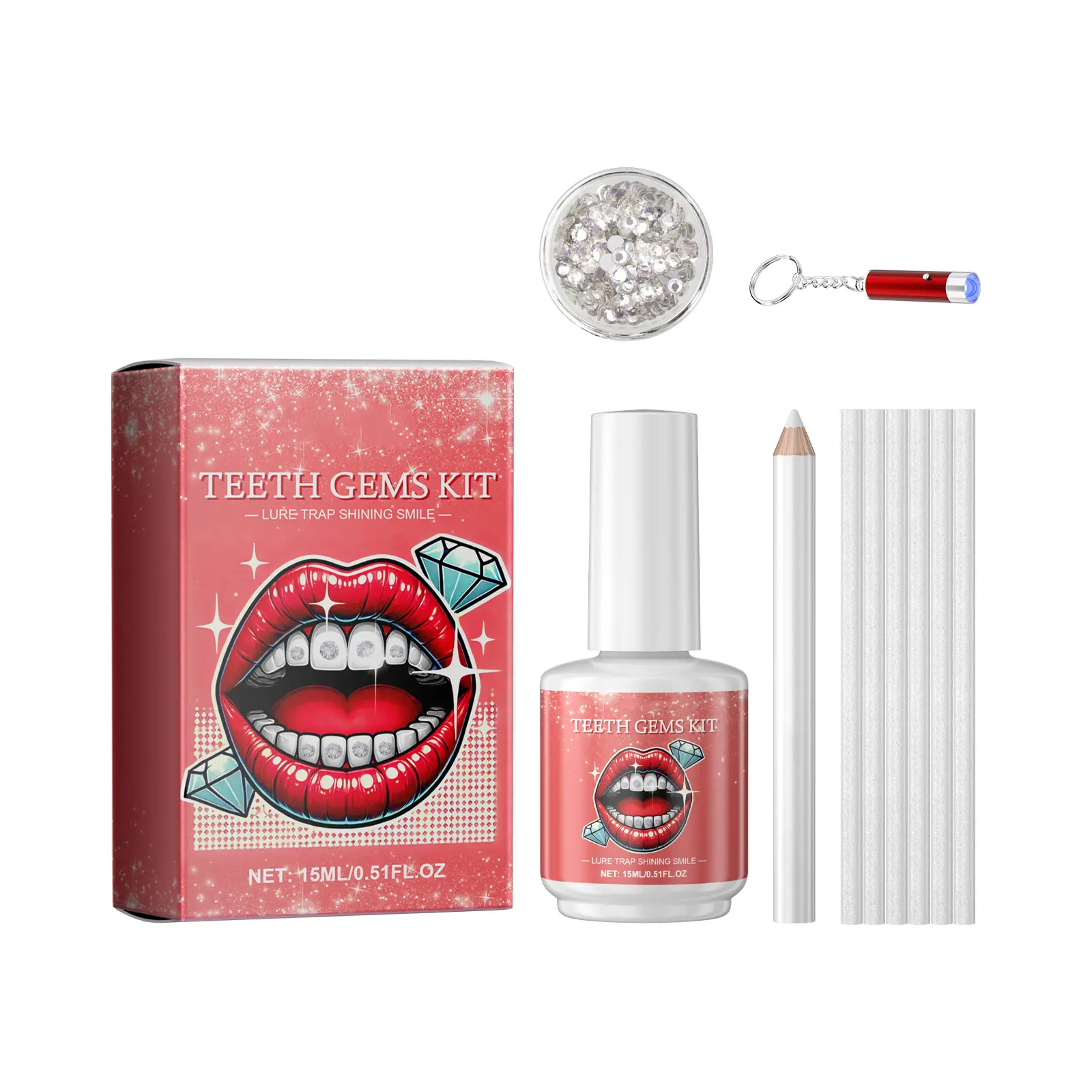 Sparkling Tooth Gem Decoration Kit Set - Fashion Teeth Oral Accessory for Creating a Stylish Smile, Tooth Gems, Diy Decorative