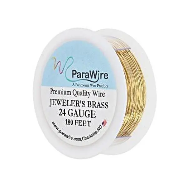 JTV Jeweler's Brass 24 Gauge Wire Spool Total of 180 Feet