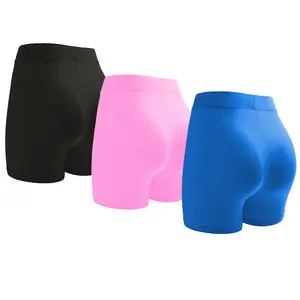 3Pieces / 3Set Silk Boy Shorts for Women Gym Yoga Athletic BootySpandex Cool Underwear Comfy Boyshorts Panties BoxerBriefs Summer Cute Teen Girls Clothes