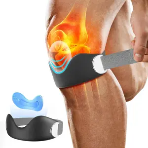 2-Pack Knee Braces with Silicone Sleeve for Stabilizing the Knee Tendon, Adjustable Strap Non-Slip Patellar Tendon Stabilizer for Women and Men, Knee Support Brace for Basketball, Running & Hiking, Knee Saver